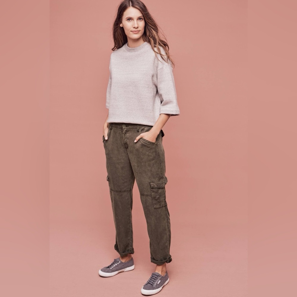 Anthropologie | Hei Hei Traveler Cargo Pants in Olive Green 28P